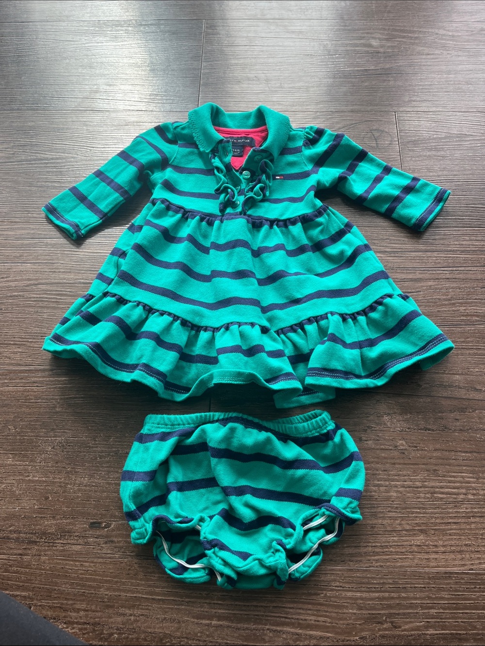 Tommy Hilfiger Dress with Bloomers Size 3-6 Month
